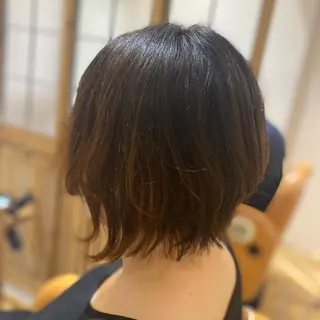 ショート カラー メンズ キッズ ✂︎ショート、ボブ、 レイヤー🩵YUMIのヘアスタイル