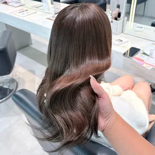 セミロング カラー 髪質改善/縮毛矯正 /アレンジ🌙あまにのヘアスタイル