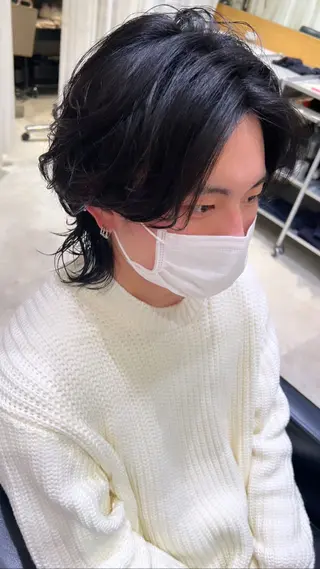 パーマ メンズ 杉江花琳/ メンズヘア/韓国ヘアのヘアスタイル