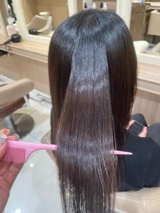 セミロング パーマ 韓国ヘアメイク🎀/ 縮毛矯正✨山本媛香のヘアスタイル