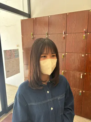 ミディアム カットモデル募集 木下世連のヘアスタイル