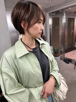 ショート カラー ハイライトNo.1☆ ゆうのヘアスタイル