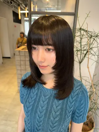 セミロング 透明感カラー✨艶髪 制作🌱山根あゆみのヘアスタイル