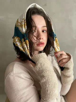 ミディアム カラー classic 新横浜所属・大人girly🛋️ 🤍yukakoのヘアスタイル