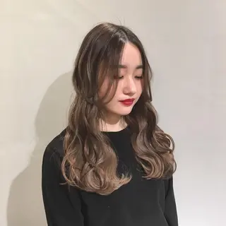 ロング カラー ヘアアレンジ As hair所属・柔らか垢抜けｶﾗｰと ｶｯﾄ🫧ASUKAのヘアスタイル