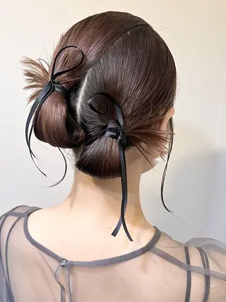 ヘアアレンジ 🤍ヘアセット.ヘア アレンジ湯山詩織🤍のヘアスタイル