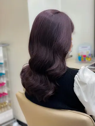 ロング カラー louwe 武藤幸世のヘアスタイル