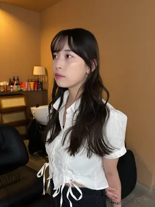 ロング YOKE 松室伶奈のヘアスタイル