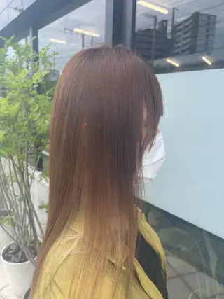 セミロング パーマ ダブルカラー /まつ毛パーマ🎀のヘアスタイル