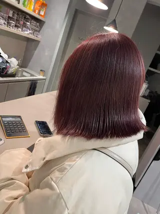 ミディアム カラー 韓国風/オシャレ /縮毛矯正/滝口琴未のヘアスタイル