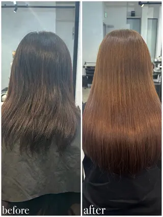 セミロング カラー 🫧シールエクステ/ カラー🫧アサミ️のヘアスタイル