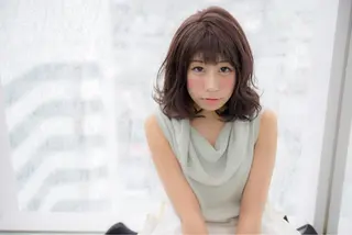 ミディアム セミロング ロング カラー Re:ta Hair 飯田淳平のヘアスタイル