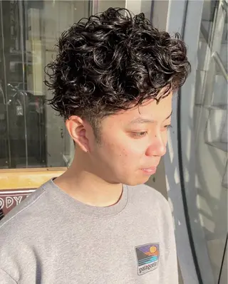 ショート パーマ メンズ メンズカット/パーマ 特化motooのヘアスタイル