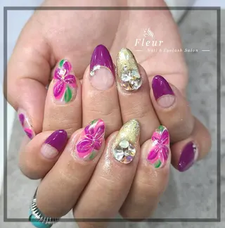 ネイル nail&eye ♡Fleur♡のネイルデザイン