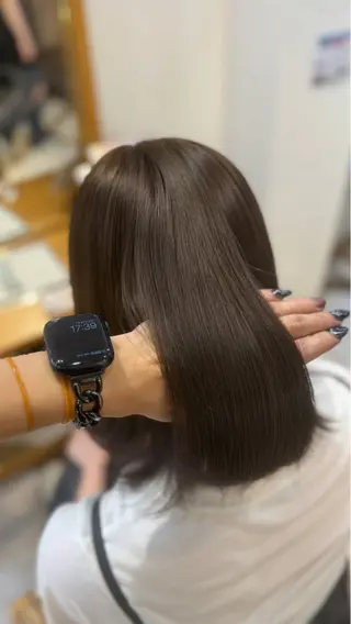 ミディアム せいと/ウルフ/ ハイトーン/艶髪のヘアスタイル