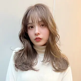 セミロング 🪄あべいくみ パーマ／メンズ🌿のヘアスタイル