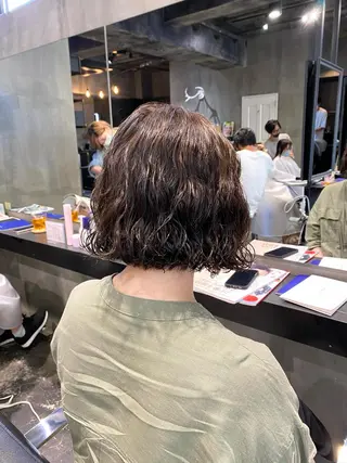 ショート カラー パーマ Agu hair lore沼館店所属・八戸パーマ/メンズパ ーマ/シンゴ。のヘアスタイル