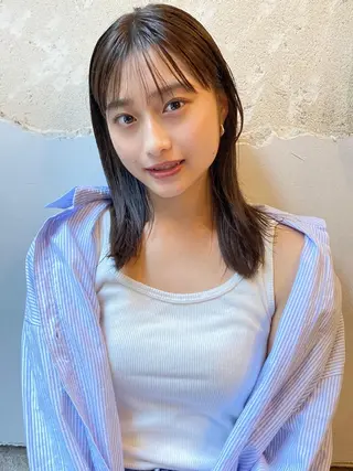 ミディアム カラー また会いたくなる 美容師【KENTA】のヘアスタイル