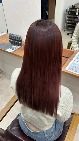ロング カラー 能勢 莉里花のヘアスタイル