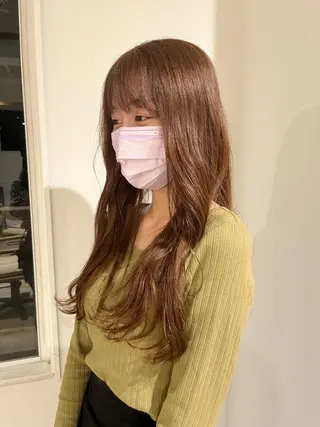 カラー MINX The pass所属・透明感ケアカラー/ レイヤー/ryokaのヘアスタイル