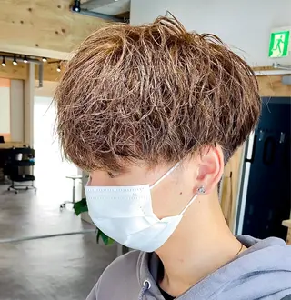 カラー パーマ メンズ QOL 立川所属・トレンドパーマ‼️ NAOKI💥のヘアスタイル