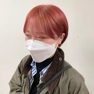 ショート カラー ヘアアレンジ maoブリーチ無し 似合わせカラーのヘアスタイル