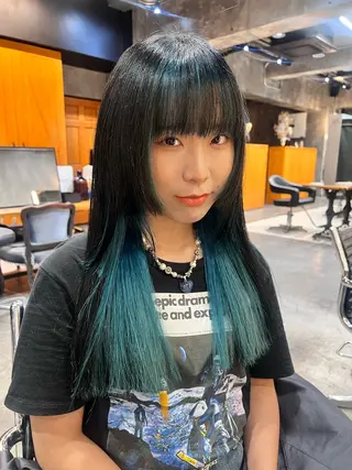 ロング カラー haco＋所属・圧倒的デザイン力 店長🎨RENAのヘアスタイル