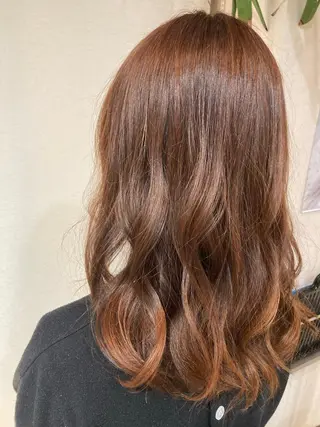 セミロング カラー 髪質改善/透明感 カラー/内藤有須加のヘアスタイル