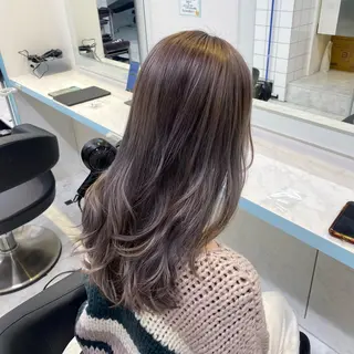 ミディアム 🩷モテ髪＆透明感 🩷ミルクティー🩷のヘアスタイル