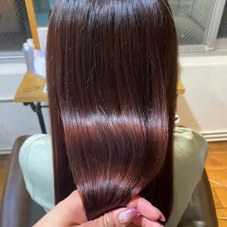 セミロング カラー ブリーチなし透明感 🕊ワダ　ユイのヘアスタイル