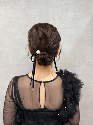 セミロング ヘアアレンジ まとまるボブ🌼 アレンジ🌼鴨下穂香のヘアスタイル