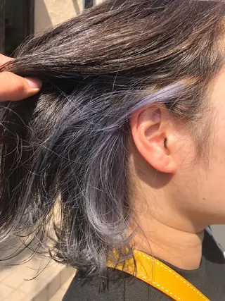 ミディアム カラー 國次 夕貴のヘアスタイル