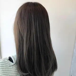 セミロング カラー 縮毛矯正、似合わせ カット✂️大谷勇輝のヘアスタイル