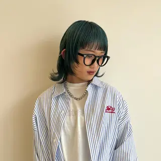 ミディアム カラー 似合わせカット/ 韓国カラー/まや🦋のヘアスタイル