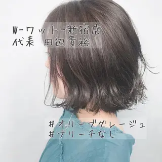 ミディアム カラー パーマ ヘアアレンジ メンズ キッズ ネイル マツエク・マツパ 🫧代表/新宿駅近/ 限定価格🫧田辺貴裕のヘアスタイル