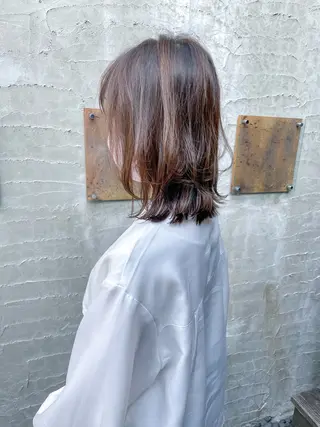 ミディアム ショート/レイヤー/ ツヤ髪/なかちゃんのヘアスタイル