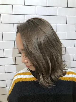 ミディアム カラー THREE所属・THREE 関根大のヘアスタイル