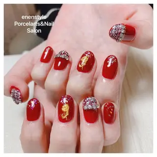 ミディアム ネイル 👑enen style👑のネイルデザイン