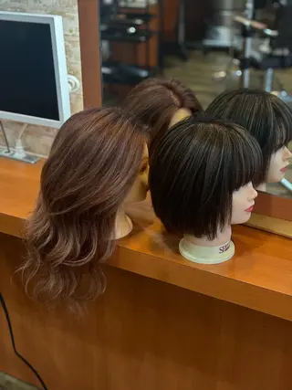 カラー ハイライト錦糸町所属・Rie 白髪ぼかしのヘアスタイル
