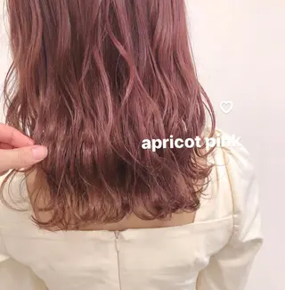 ミディアム カラー misaki🎀 まろみ透け感カラーのヘアスタイル