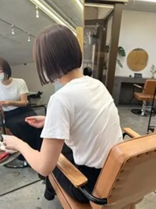 ショート nelke/レイヤー 立川/ブリーチのヘアスタイル