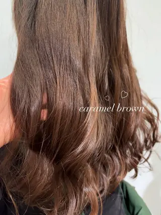 セミロング カラー over   hair 池袋所属・あらい みゆのヘアスタイル