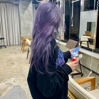 ロング 茜璃/ブリーチカラー /レイヤーカットのヘアスタイル