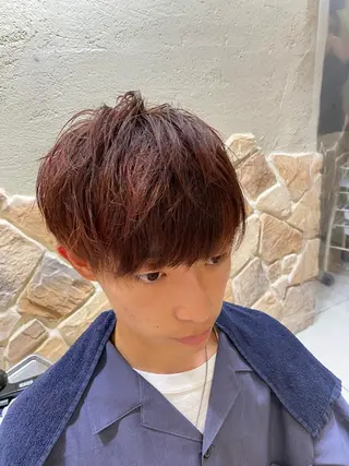 カラー メンズ メッシュ&パーマ特化 🔥山田雄大🔥のヘアスタイル