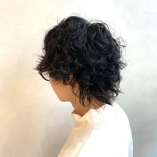 ショート パーマ メンズ メンズ指名多数!! SiLO 田島のヘアスタイル