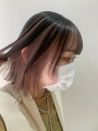 ショート カラー hub hair レイヤー/透明感のヘアスタイル