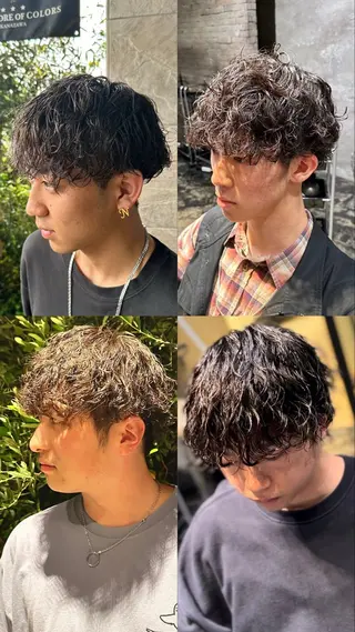 メンズ 山口稜太 メンズ/波巻きパーマのヘアスタイル