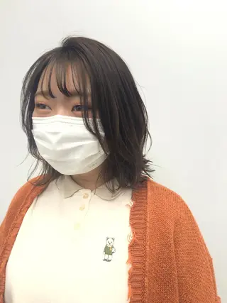 ミディアム 原 梢のヘアスタイル