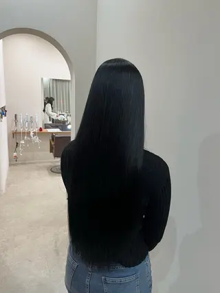 ロング カラー mei/艶髪/透明感 カラー/ヘアセットのヘアスタイル