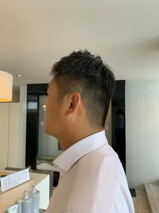 メンズ 名竹聖治/透明感 カラー/縮毛矯正のヘアスタイル